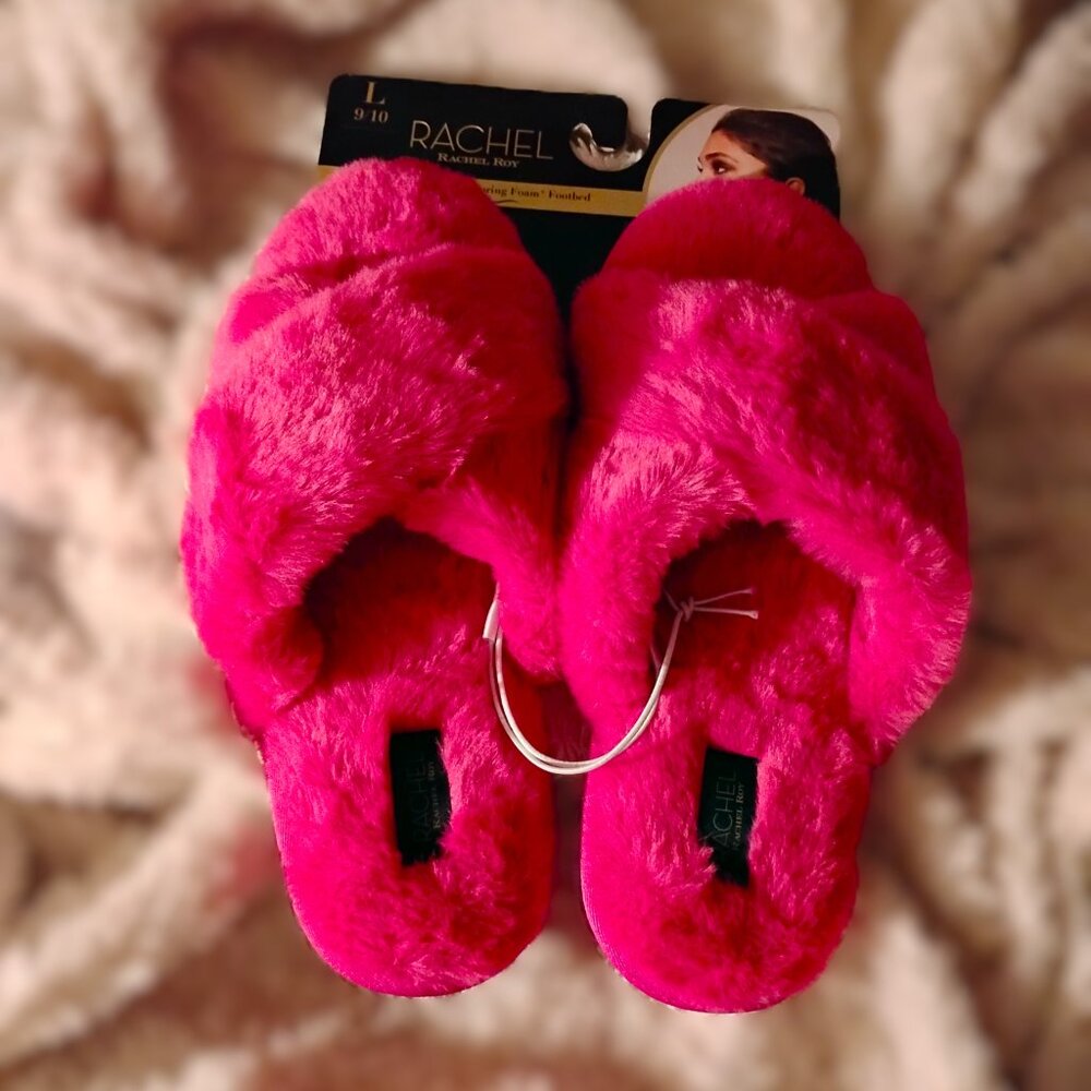 Rachel Roy Magenta Spring Foam Ladies Slippers - Size Large (9-10)